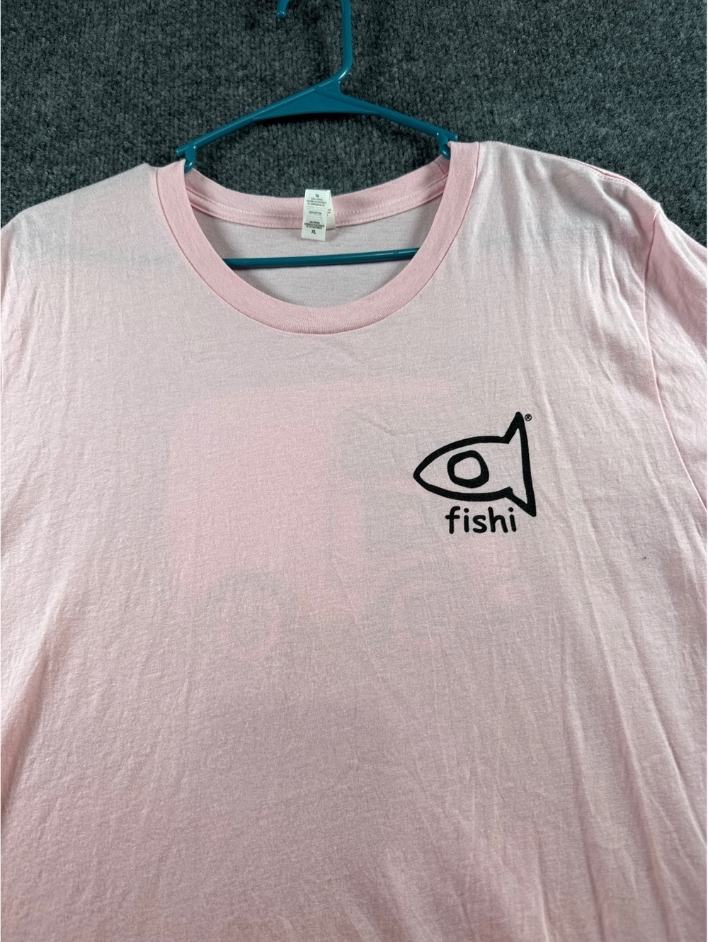 Fishi Puerto Rico Mens XL Pink Surf Van Graphic T-Shirt 100% Cotton